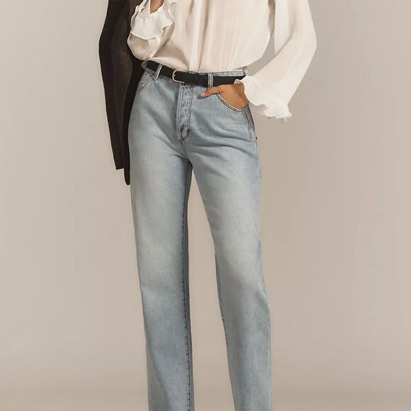 NWT Rolla's 90s Relaxed High-Rise Straight-Leg Jeans - Picture 1 of 8